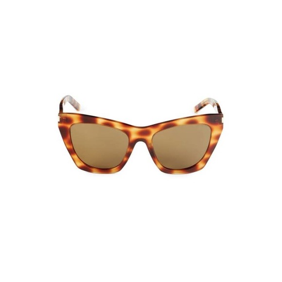 New Authentic Saint Laurent Cat Eye Sunglasses Havana - Picture 1 of 6